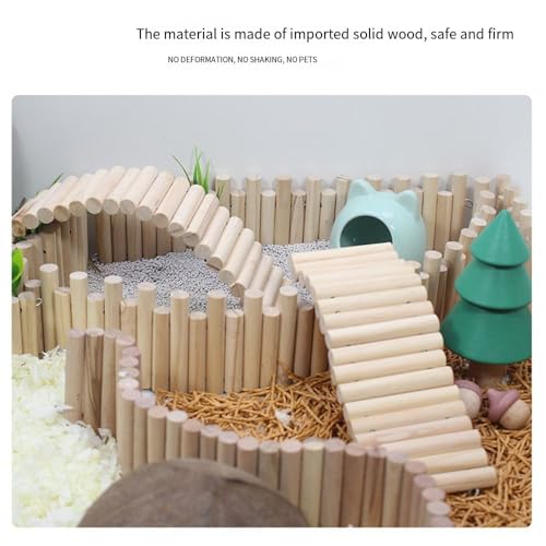 Pet Hamster Ladder Bridge Bendable Climbing Toy Suspension Ladder for Small Pets Gerbil Mice Chinchilla Habitat Décor(30cm-7.5CM) - size: 30cm, style: 7.5CM