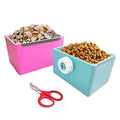 Food and Water Bowl for Hamster/Rabbit/Chinchilla/Guinea Pig Other Small Pets,Rabbit Guinea Pig Hay Feeder,Made from Non-Toxic, BPA Free Plastic and Minimizing Waste and Mess