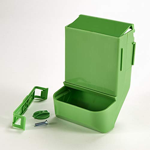 Kaytee Gravity Bin Feeder With Bracket Assorted - size: 5.25" x 5.75" x 8.25"