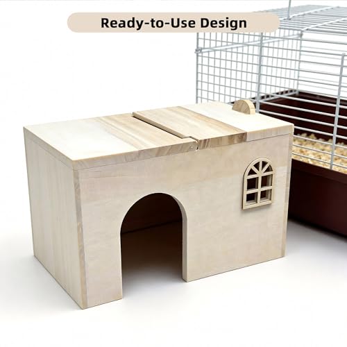 Hamster Hideouts and Houses, Small Animal Hides Home Habitats Enclosure Platforms, Cage Decor Playground Hut, Hideaway for Pet Mouse Syrian Rat Gerbil Mice