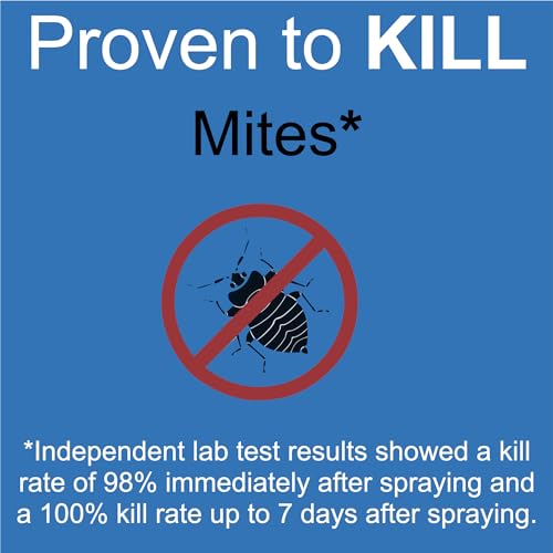 Premo Guard Natural Mite Spray, Kills Dust, Bird, Carpet, and Other Mites | Plant Based Treatment For Spider, Rat, Human Sabbies Mites, Safe For Families, Pet, Home, Bedding & Furniture - size: 32 oz