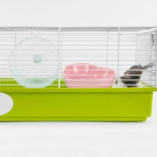 UKCOCO Heart Shaped Ceramic Pet Bowl 3.14X2.75X0.98In Non-Tip Small Animal Food and Water Dish for Hamsters Guinea Pigs Hedgehogs Gerbils - Smooth Surface Pink Porcelain Feeder