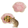 Kathson Ceramic Hamster Food Bowl, Guinea Pig Food Bowls,Rats Anti-Turning Feeding Dish,Small Animals Water Drinking Bowls for Squirrel, Chinchilla, Hedgehog, Gerbil, Dwarf Syrian (2 pcs Pink) - size: 2Pcs Pink