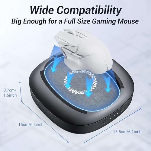MEKASS Mouse Mover with Adjustable Interval Timer and Ultra-Silent Motor, Mouse Jiggler Simulates Real Mouse Movement, No Need Software, Mouse Jiggers for Keeping Computer Awake(Black)