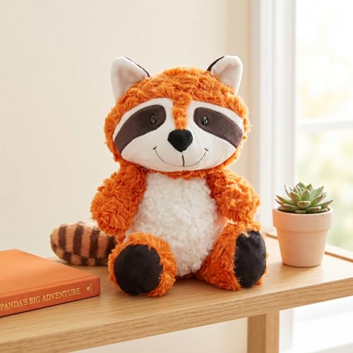 YUKOUQIAN Red Panda Stuffed Animal Cute Plush Doll Toy 10 inch for Girls Boys Christmasl (Stand redpanda ju) - style: stand redpanda ju