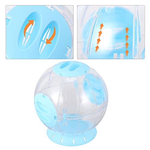 Hamster Running Ball 8.66-Inch Transparent Pet Toy for Small Animals Exercise and Activity Wheel Suitable for Hamsters Gerbils Rats Hedgehogs