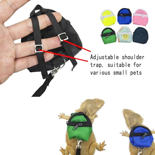 Crested Geckos Backpack Carrier,Reptile Portable Backpack Carrier with Small Backpack Harness Leash Set,Space Capsule Clear Bubble Window Travel Backpack for Lizard Travel,Guinea Pig,Bearded Dragon - color: Green