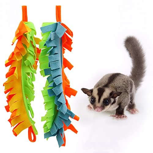 2 Pack Sugar Glider Climbing Toys, Sugar Glider Swing Toys, Heavy Pet Toys, Cage Accessories for Small Pets Like Hamster Squirrel Chinchilla Parrots