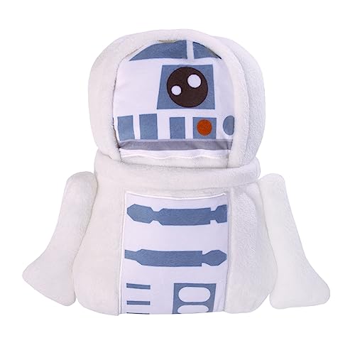 NoJo Star Wars R2D2 Blue and White Super Soft Character Shaped Toddler Blanket - color: R2d2