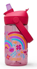 CamelBak Thrive Flip Straw Kids Water Bottle with Bite Valve, Tritan Renew Design for School and Travel, 14oz, Rainbow Floral - color: Rainbow Floral