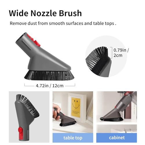 Replacement Attachment Kit compatible with Dyson V7 V8 V10 V11 V15 Cleaner | Flexible Extension Hose Mattress Tool Stiff Brush Soft Bristle and Flexible Crevice Tool for Home Cleaning - color: Home Cleaning Kit
