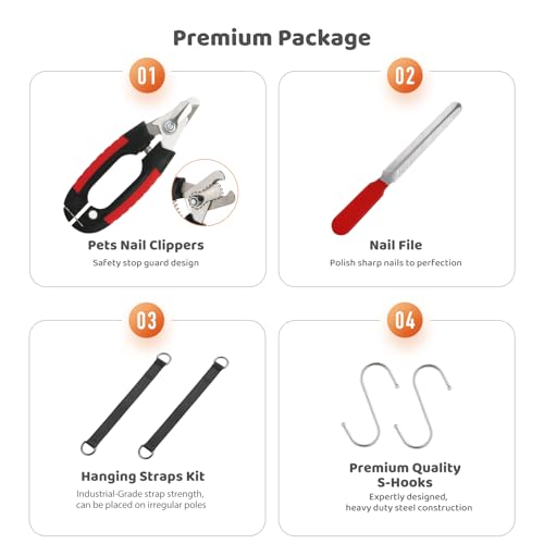 Guzekier Dog Grooming Hammock Harness for Dogs, Dog Nail Clipper - size: S（Suitable for 12-25lbs）