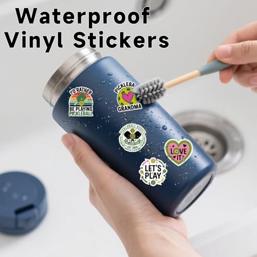 16pcs UV DTF Stickers Pickleball - Crystal Decals with Funny Pickleball Sayings, Waterproof Decals for Tumblers, Water Bottles Pickleball Gifts for Women Birthday Christmas Funny Gift - style: 16pcs Pickleball Cup Stickers