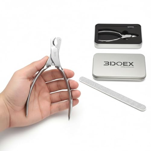 Nail Clippers Set with File for Dogs Cats, Non-Slip Grip | Clipper + File 2-in-1 Set, Stainless Steel Blades, Non-Slip Handle, Iron Storage Box, for Small to Large Pets
