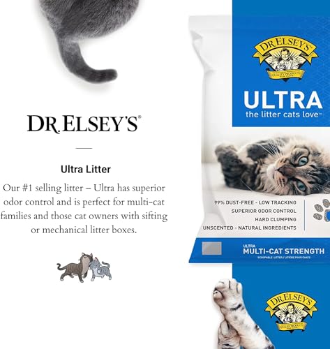 Dr. Elsey's Ultra UnScented Clumping Clay Cat Litter 40 lb. Bag - size: 40 lb