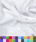 Barcelonetta | Minky Fabric | Plush, Super Soft, Cuddle | Solid Minky | by The Yard | 60" Wide | Baby Blanket, Change Station Cover, Pillow, Scarf, Beanie (White, 1 Yard) - color: White, size: 1 Yard