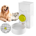 Automatic Replenish Pet Waterer, 1L Capacity Auto Siphon Gravity Cage Hanging Water Dispenser Set for Dog and Cat Small Animals, Removable Pet Water Bottle Water Container (Waterer, Green) - color: Green, size: Waterer