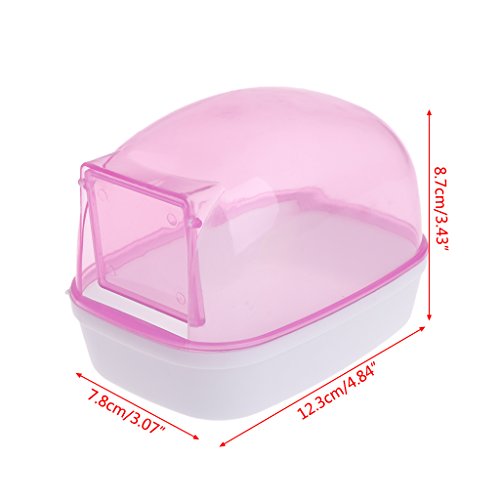 Hamster Sand Bath Critters Shower Toilet Bed Sand Container Bathtub for Small Mice Hedgehog Squirrel Hamster Guinea Pig
