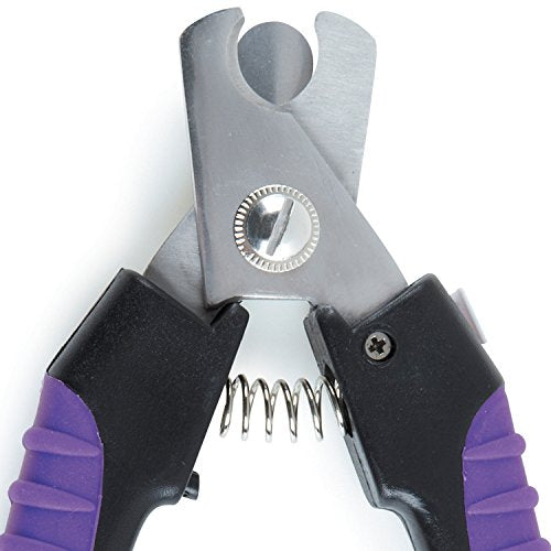 Master Grooming Tools Ergonomic Pro Nail Clippers — Stainless Steel Clippers for Trimming Pet Nails - Purple, Large, 6¼" - size: Large