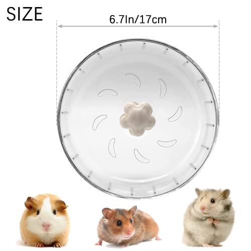 GOLDEAL 6.7Inchs Silent Hamster Wheel, Hamster Toys for Hamster Cage, Super Mute Spinner Exercise Running Wheel for Small Hamsters, Gerbils, or Mice (6.7Inchs) - size: 6.7Inchs
