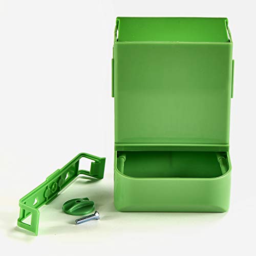 Kaytee Gravity Bin Feeder With Bracket Assorted - size: 5.25" x 5.75" x 8.25"