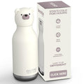asobu Bestie Water Bottle, Cute Collectible Character, Leak Proof, BPA Free | 16 oz, Stays Cold 24 Hours, Double Wall Vacuum Insulation, Food Grade Stainless Steel, Spill Resistant, Great Gift Idea - color: WHITE BEAR