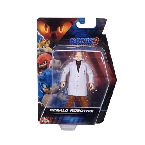 Sonic The Hedgehog Sonic 3 Movie 5" Action Figures: Gerald Robotnik Wave #3 | Sonic The Hedgehog Movie 5 Inch Action Figure Wave 3 - Gerald Robotnik - color: Gerald Robotnik