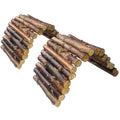 Hamiledyi Hamster Bridge Rat Ladder Wooden Bridge Toy for Small Animals Cage Wood Ladder Natural Hideout for Guinea Pig Chinchilla Ferret Reptile (Pack of 2) (2 Ladder) - size: 8.0"L x 4.0"W