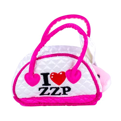 ZhuZhu City Hamster & Quilted Carrier – Jilly the Pink & White Interactive Hamster with 40+ Sounds & Movements – Take Your ZhuZhu Adventures Anywhere!