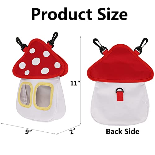 Bunny Hay Feeder, Hanging Rabbit Hay Feeder Bag for Bunnies Guinea Pigs Chinchillas Hamster