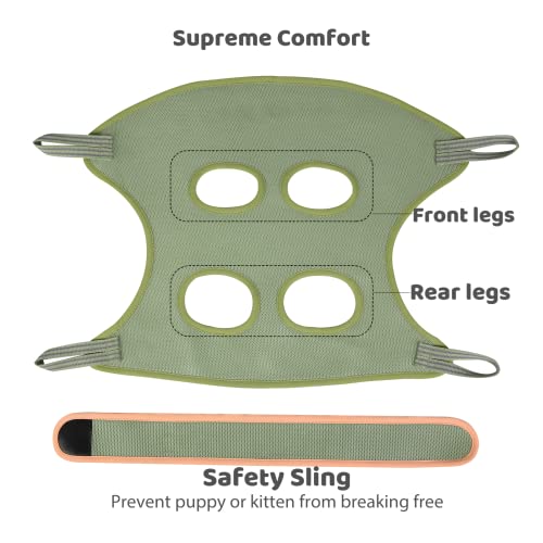 Cat Grooming Hammock for Nail Trimming, Cat Nail Clipper Hammock Harness | Helps Keep Cats Secure with Wrap-Style Restraint and Immobilizer Support for Easier Nail Trimming - size: S（for cats 12-25lbs）