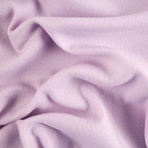 Polar Fleece Solid Lavender, Fabric by the Yard - color: Lavender