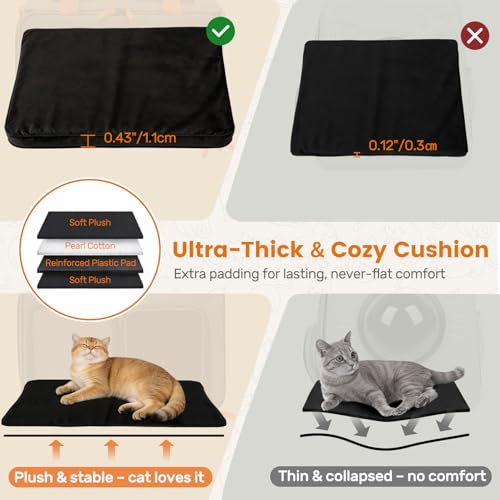 Cat Carrier Soft Sided Airline Approved for Small Pet Dog Travel | Collapsible, Top Loading, for Medium Animal Kitten Puppy Long Car Trip, Expandable Fabric Large Bag, for Kitty Under 20 lb