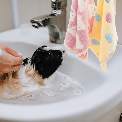 Guinea Pig Bedding Blankets, 6 Pack Soft Fleece Pet Cage Liner | Small Animal Cage Accessories for Rat Hedgehog Chinchilla Hamster Rabbit Bunny, Washable Sleep Mat Bedding Accessories - size: 16 inches*24 inches
