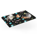 YKD Ferret Cage Liners for Ferret Nation & Critter Nation Cages | Waterproof Chinchilla Cage Accessories, Washable Bedding, for Ferrets, Chinchillas, Rats (Black, Bottom Pan Liner) - size: Bottom Pan Liner
