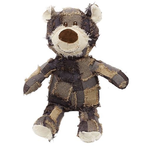 MAXBECK Dog Companion for Heavy Chewers-New Plush Robust Bear Dog Toy, Resistant Squeaky Dog Toys for Heavy Chewers, Tough Stuffed Plush Dog Toys for Aggressive Chewers - color: D-Purple
