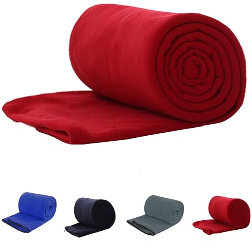 Fleece Sleeping Bag Liner, Sleeping Sack Adult Travel, Sleeping Bag Sheets, Lightweight Travel Camping Sheet, 71 in x 32 in, Unisex Adult - color: Red