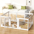24“ Acrylic Clear Dog Play Pen Indoors 10 Panels, Puppy Playpen with Door for Small Dogs Puppies, Transparent Plastic Pet Playpen Cage Fence Crate Kennel for Cat Kitten Rabbit Bunny Ferret etc | 360° Visibility, Modern Look, Easy Wipe-Clean Surface, Scrat