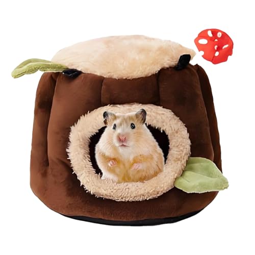 LYART Guinea Pig Hamster Bedding or Hideout for Mouse Mice Rat Ferret Bunny Fluff Bedding Bed House Cage Accessories, Dwarf Rabbits Hedgehog Bearded Dragon Warm Bedding Winter Nest Cave, Washable(1.S) - size: 1.S