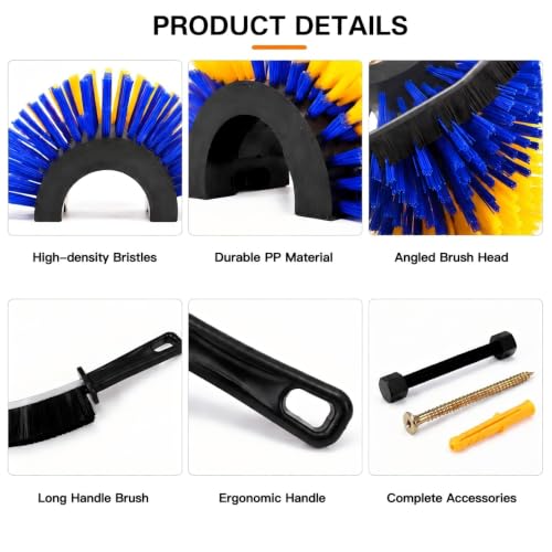 2PCS Livestock Itch Relief Scratching Brushes 20cm, Goat Brush Set for Grooming, Massage and Entertainment for Pigs, Goats, Sheep