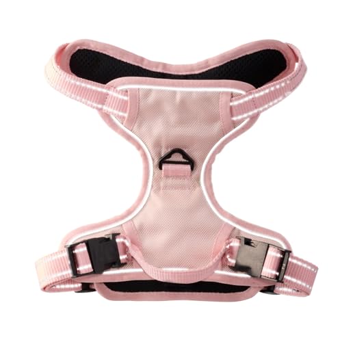 Pet Passion MAX - THE Hardy Reflective Harness, Pink, XX-Large - color: PINK, size: XX-Large (70-110 lbs)