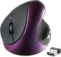 Ergonomic Vertical Mouse, Wireless 2.4G High Precision Rechargeable Ergonomic Mouse Optical Mice with Adjustable DPI 800/1200/1600, Reduce Wrist Strain, Specially for Small-handers Right-handers - color: Purple - Right hand- rechargeable
