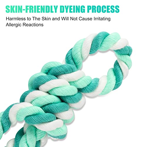 5 FT Handmade Rope Dog Leash for Small Medium and Large Dogs | Soft and Comfortable Grip, New Golden Heavy Duty Metal Clasp, Moss Green - color: Moss Green, size: 5FT x 1/2in (Pack of 1)
