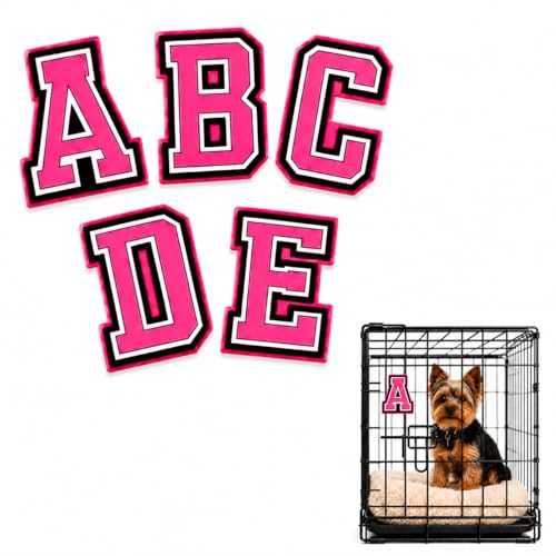 Custom Letter Charms for Dog and Cat Crates, Snap-On Decor Kit | Snap-on rubber letter charms for dog and cat wire crates. Personalize with names, phrases, birthdays and pet parties.