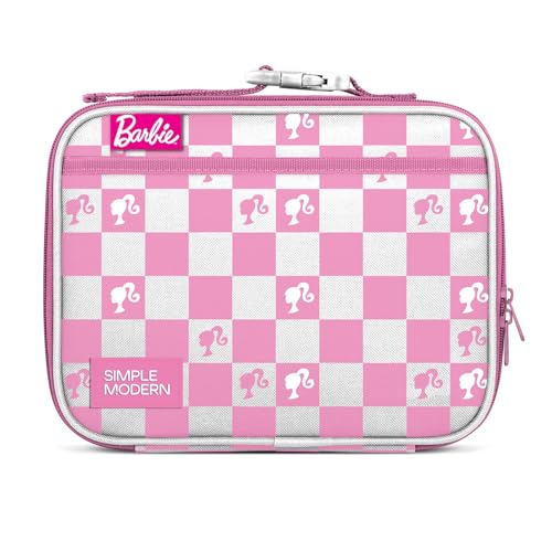 Simple Modern Barbie Kids Lunch Box & Insulated Lunch Bag for School | Hadley Cute Lunch Box for Girls, Boys, Toddlers | Fits Bento Box, Lunch Containers | Small Lunch Bag | Checkmate - color: Barbie: Checkmate