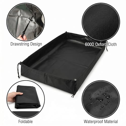 Cage Liner for Guinea or Rabbit: 24 x 48 Inch Small Pet Bedding Pad Accessories, Washable & Waterproof Mat for Bunny or Hamster (Without Cage)