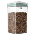 Dog-Cat POP Treat-Airtight jar-Container - 2.2 Qt/2 L | Stackable One-Touch Opening | For Snacks Candy Salt Herbs Spices | BPA-Free - color: AS 2.2Qt