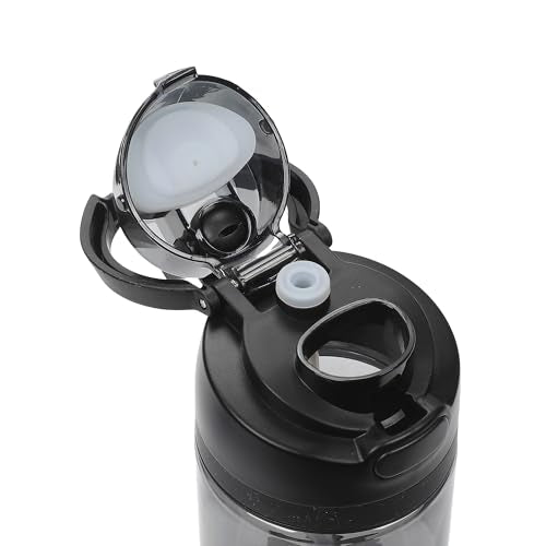 Bioworld Mickey Mouse Classic Mickey Face Black 24 Oz Plastic Water Bottle With Dual Spout Lid - color: Mickey Mouse Classic Mickey Face
