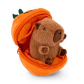 Plushland Halloween Zip-Up Pumpkin Stuffed Animal Plush Toys,Hideaway Spooky Black Cat Bat Ghost Capybara Plush Halloween Toy for Festive Decorations & Fun Surprises 6 Inches (Capybara) - style: Capybara