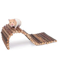 Niteangel Wooden Ladder Bridge, Hamster Mouse Rat Rodents Toy, Small Animal Chew Toy (15.7" x 5.9") - size: 15.7" x 5.9"